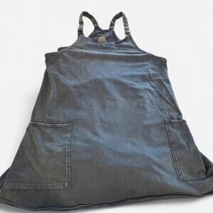 Sincerely Jules Active Exercise Dress - Blue Mineral Wash - Size Large